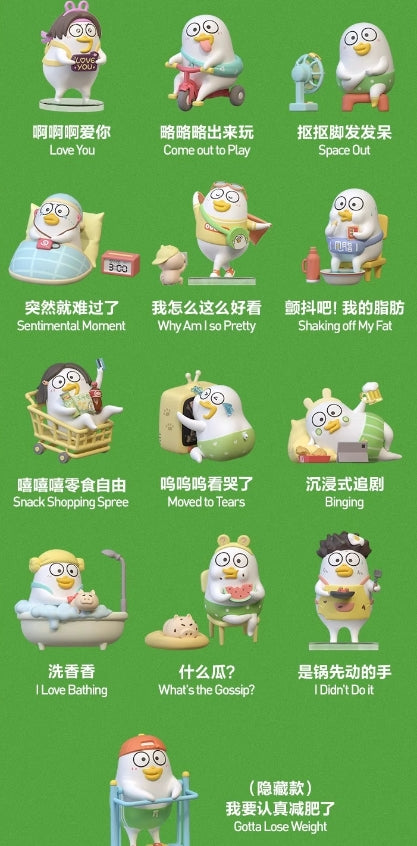 Duckyo's Leisure Life Series Figures, Blind Box, Mystery Box